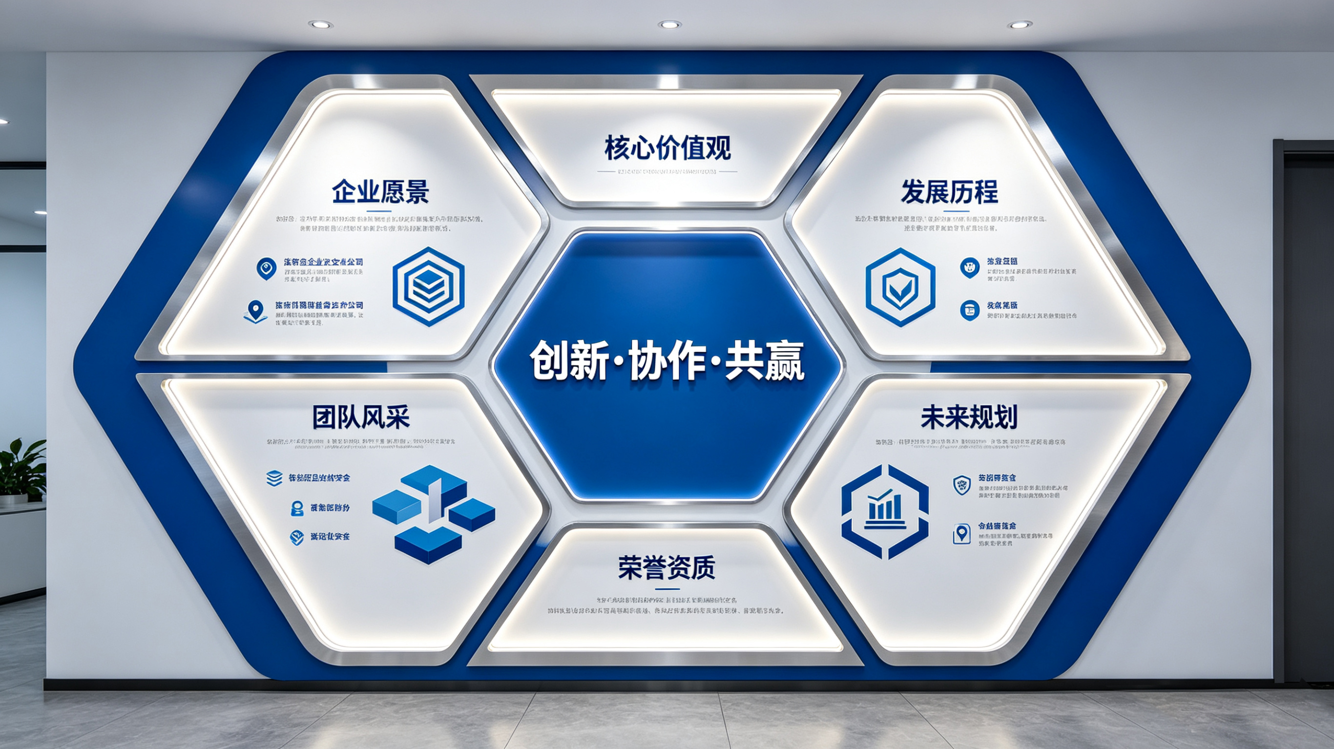 慈溪企业文化墙六边形避坑指南（新手常犯5个错误）